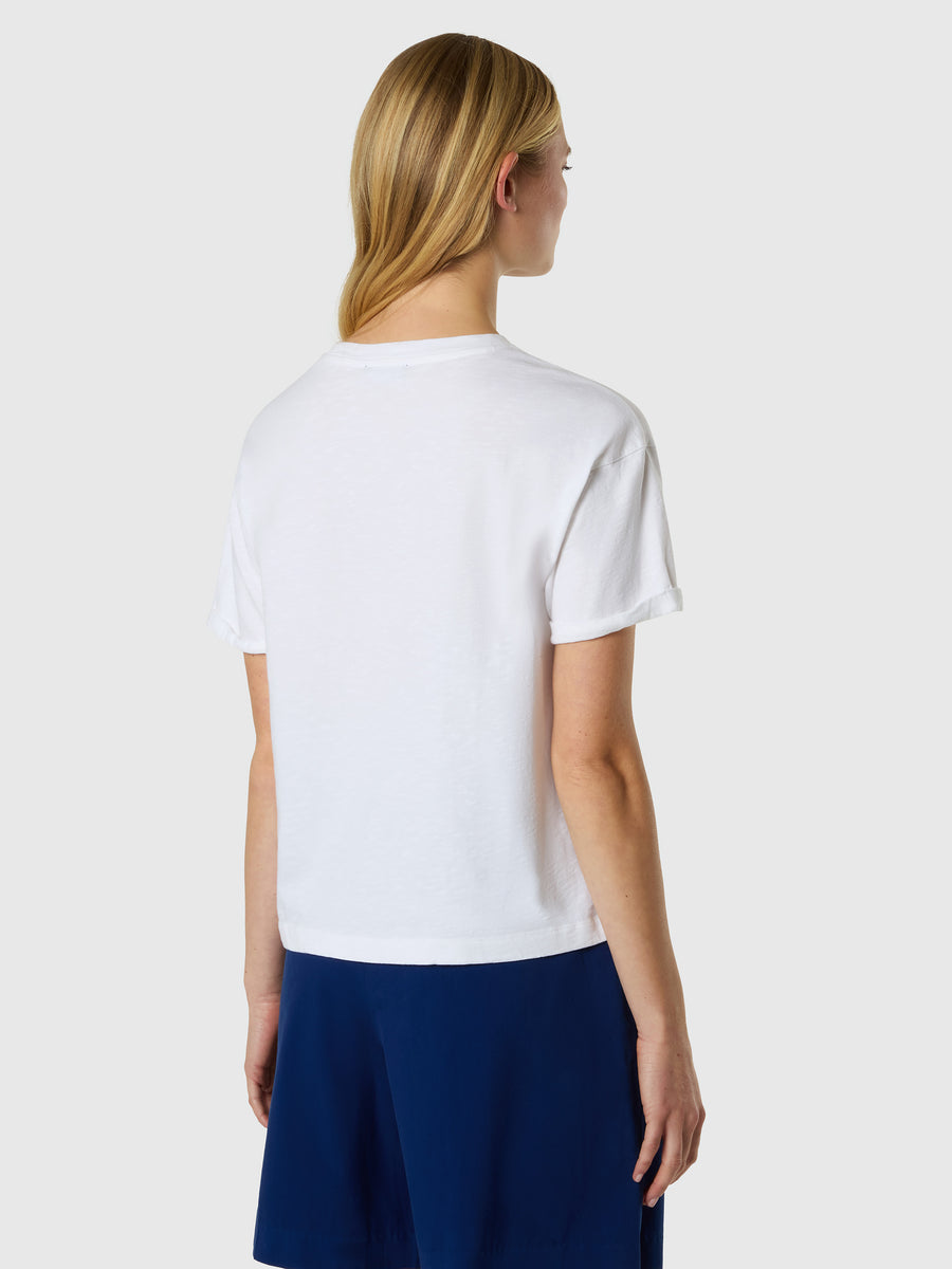 T-shirt con stampa a conchiglia