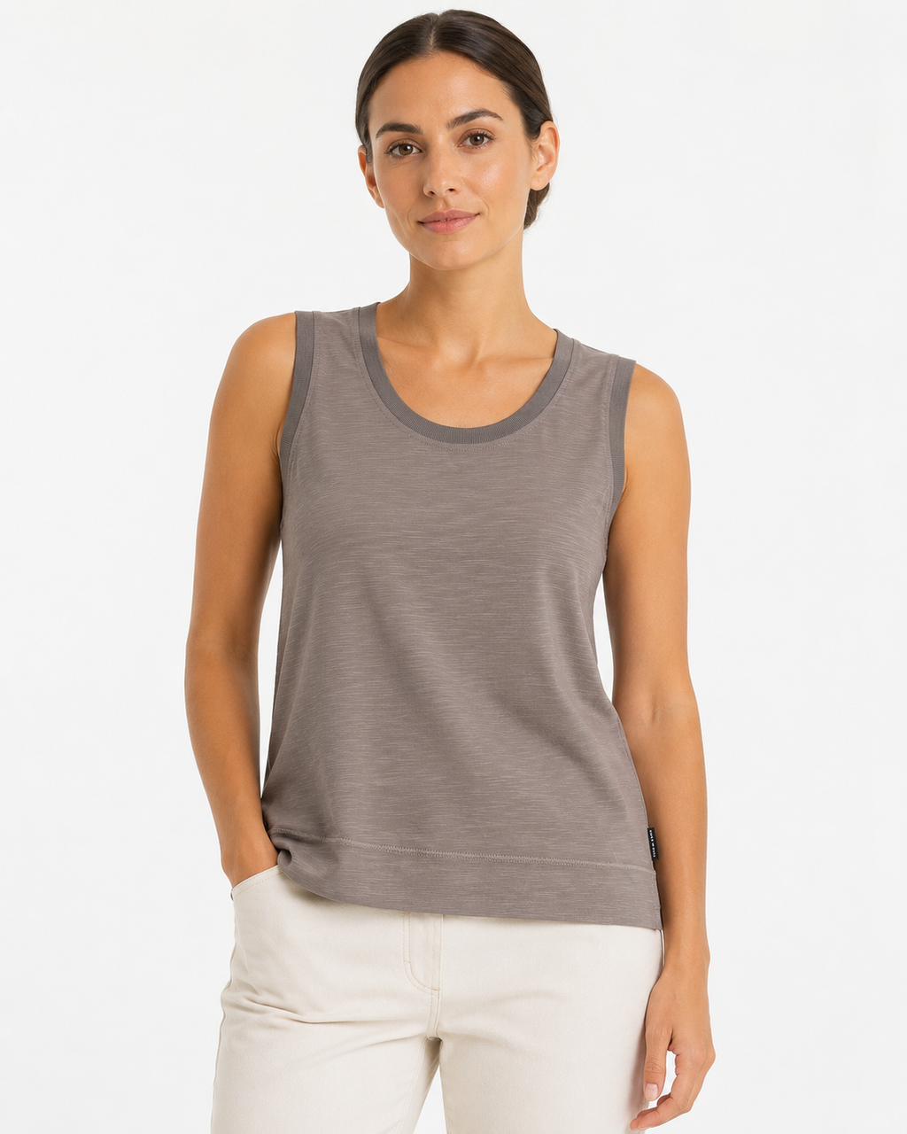 Tank top in jersey fiammato