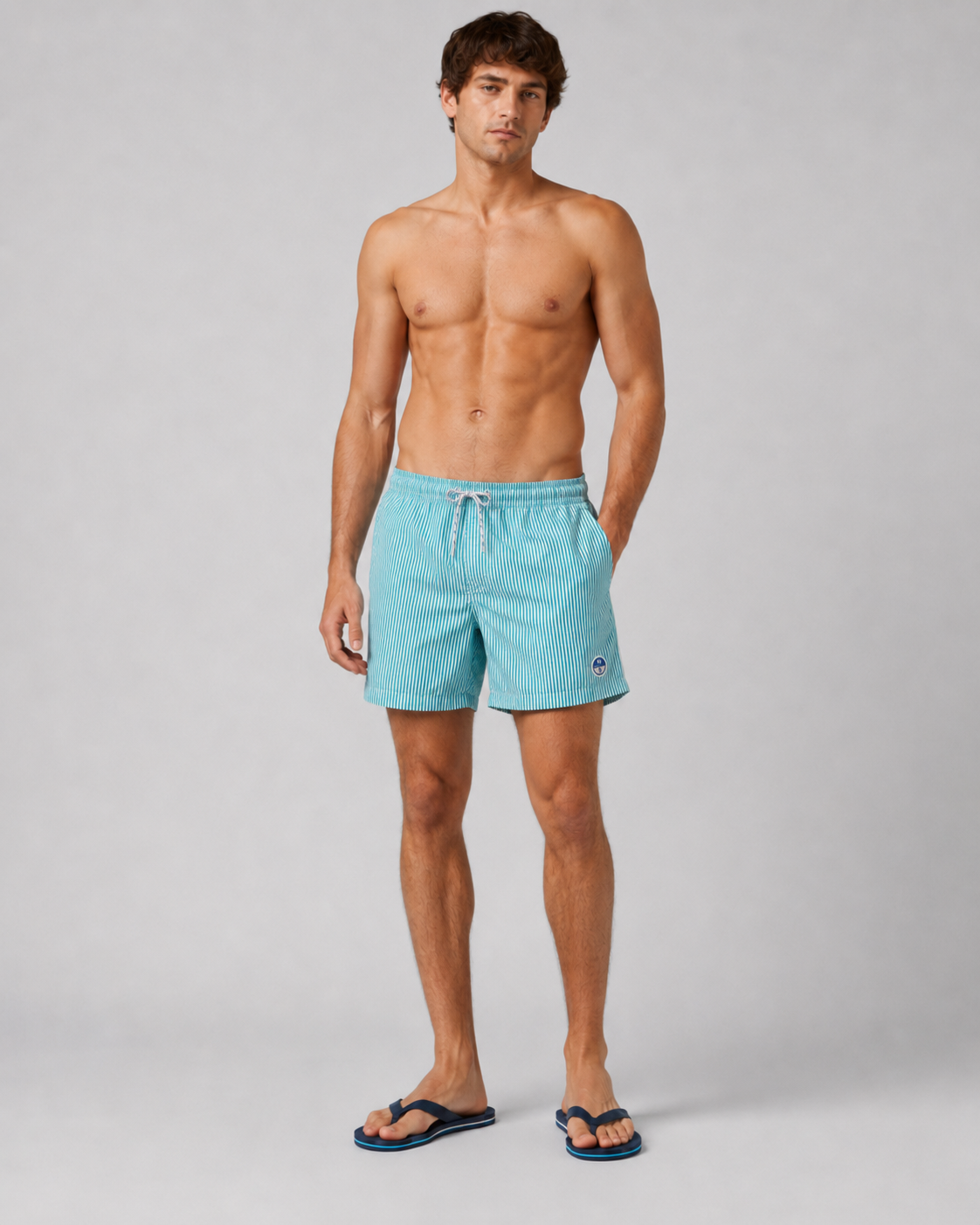 SEERSUCKER VOLLEY BEACHWEAR 40CM