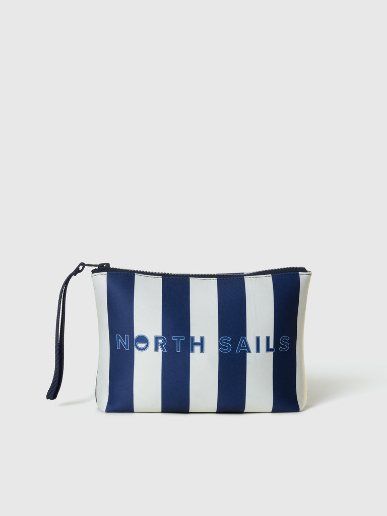 Pouch in scuba a righe