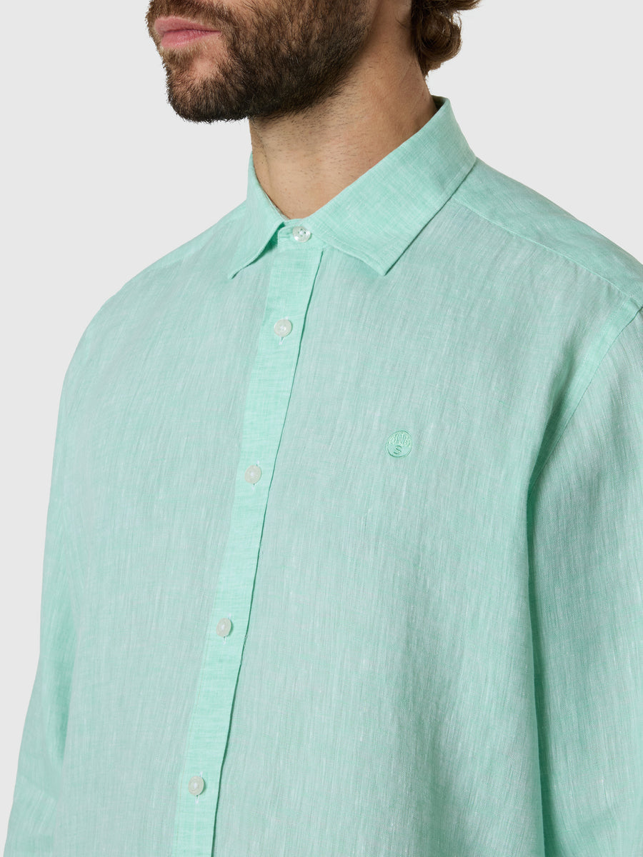 Camicia di lino a maniche lunghe
