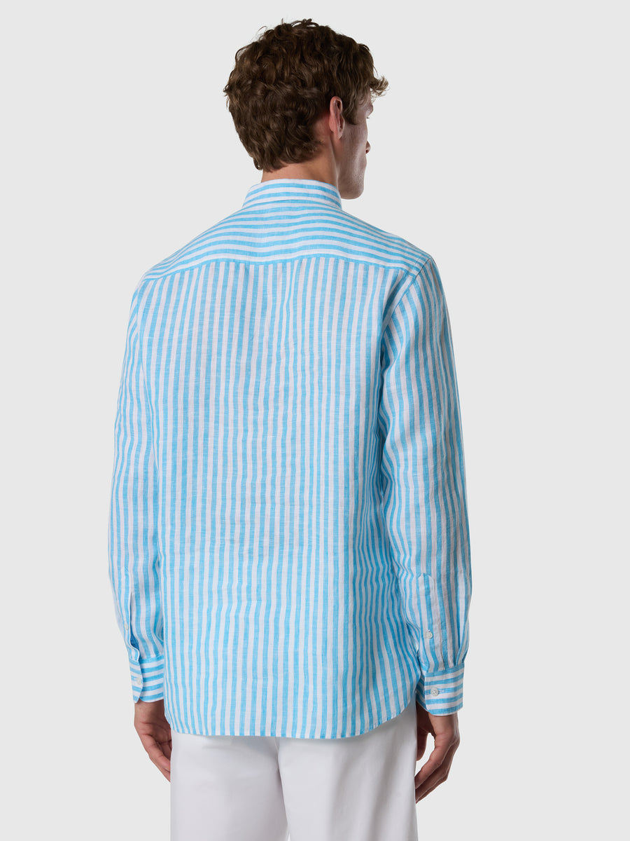 Shirt spread collar long sleeve
