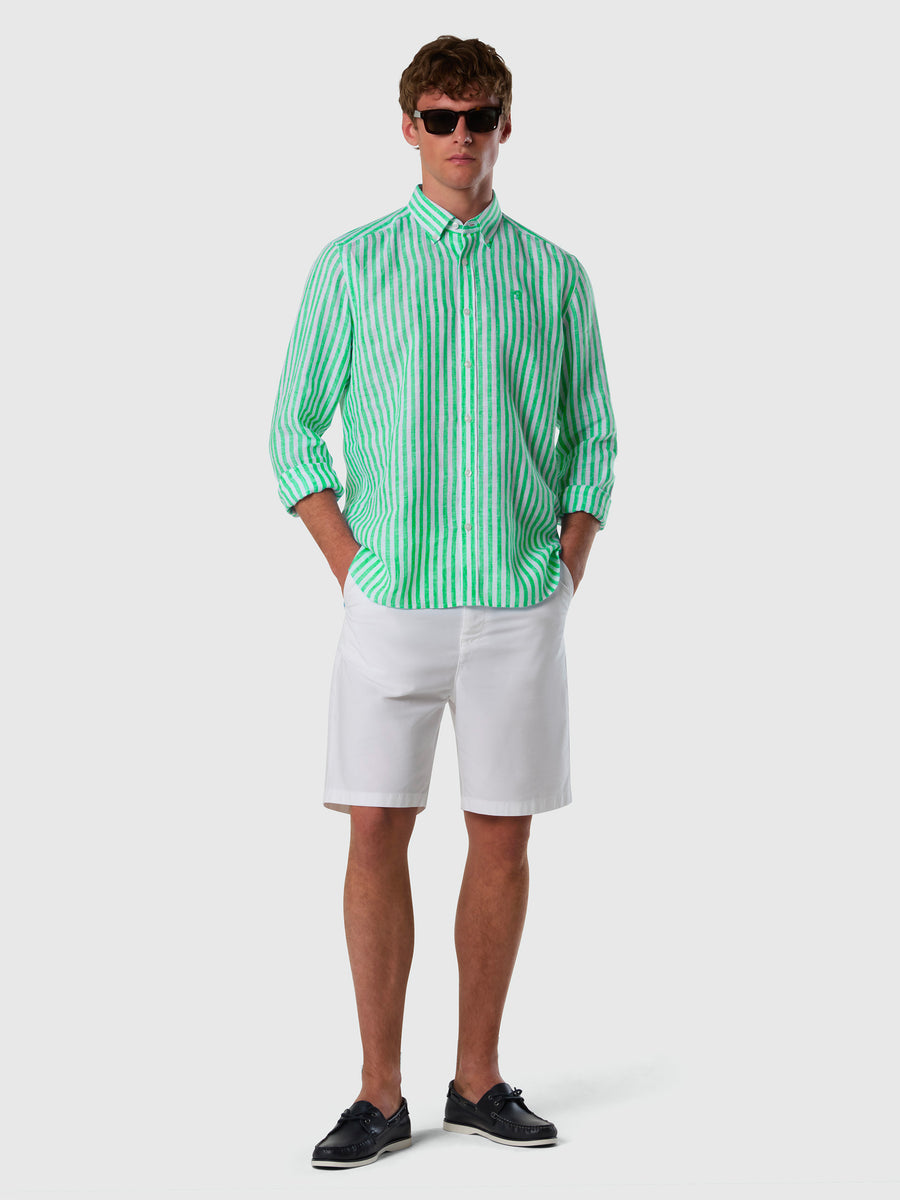 Shirt spread collar long sleeve