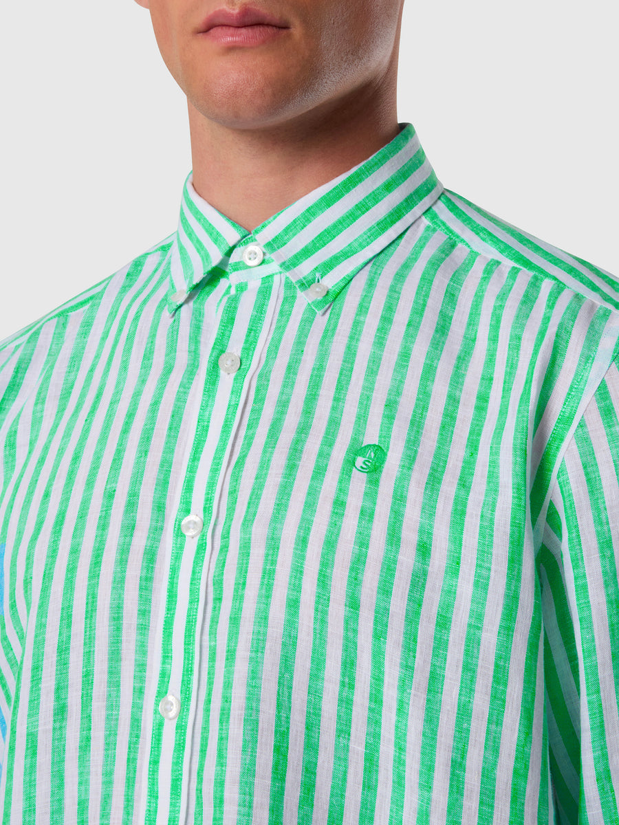 Shirt spread collar long sleeve