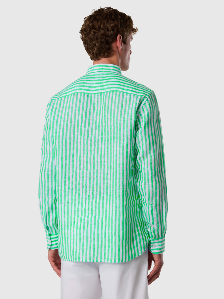 Shirt spread collar long sleeve