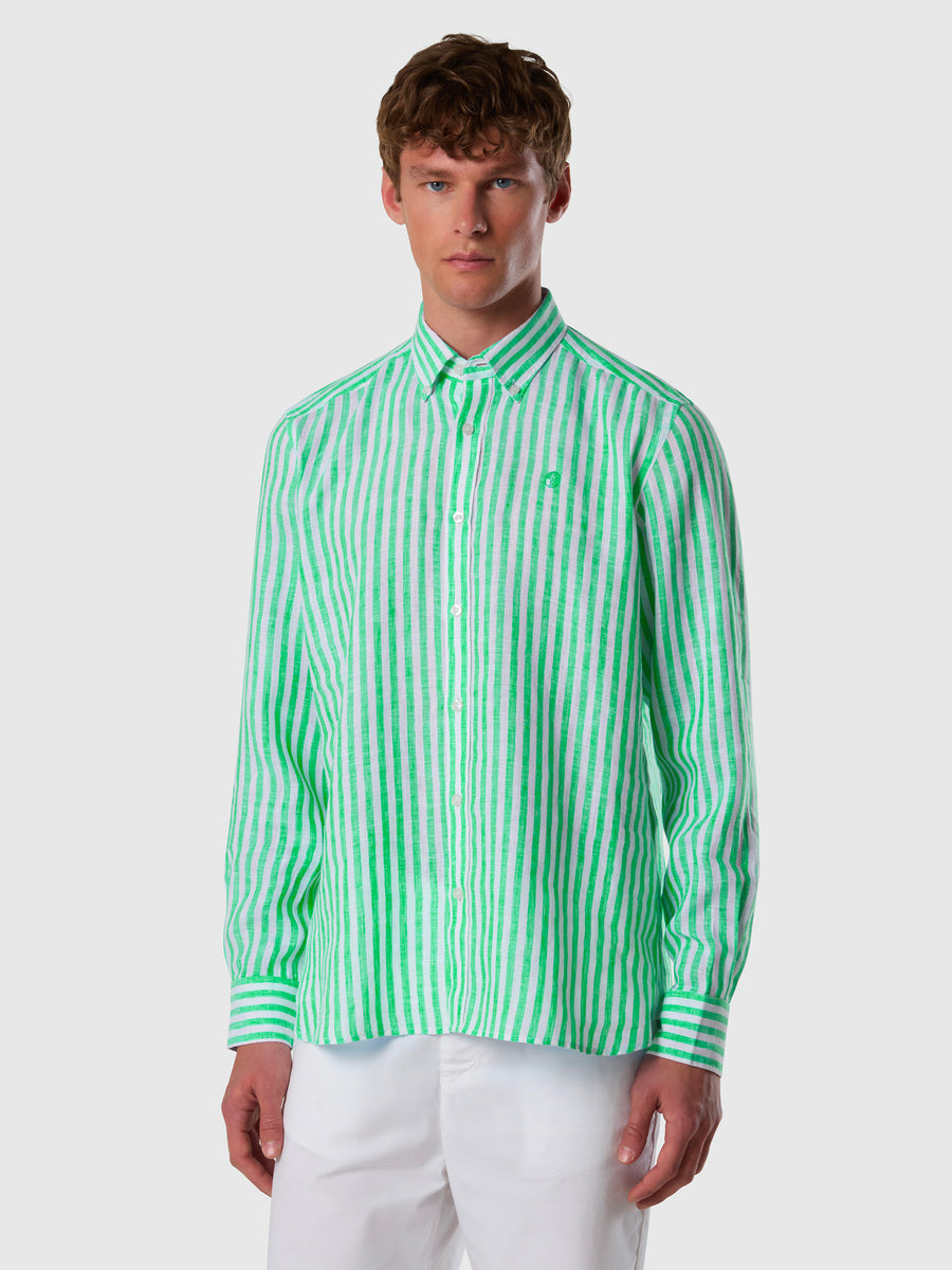 Shirt spread collar long sleeve