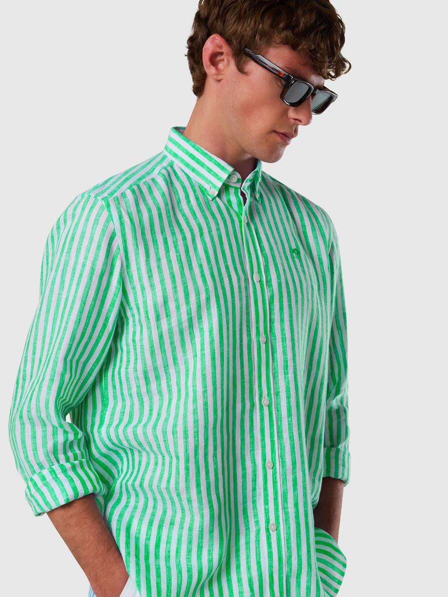 Shirt spread collar long sleeve