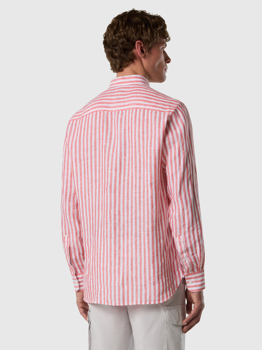 Shirt spread collar long sleeve