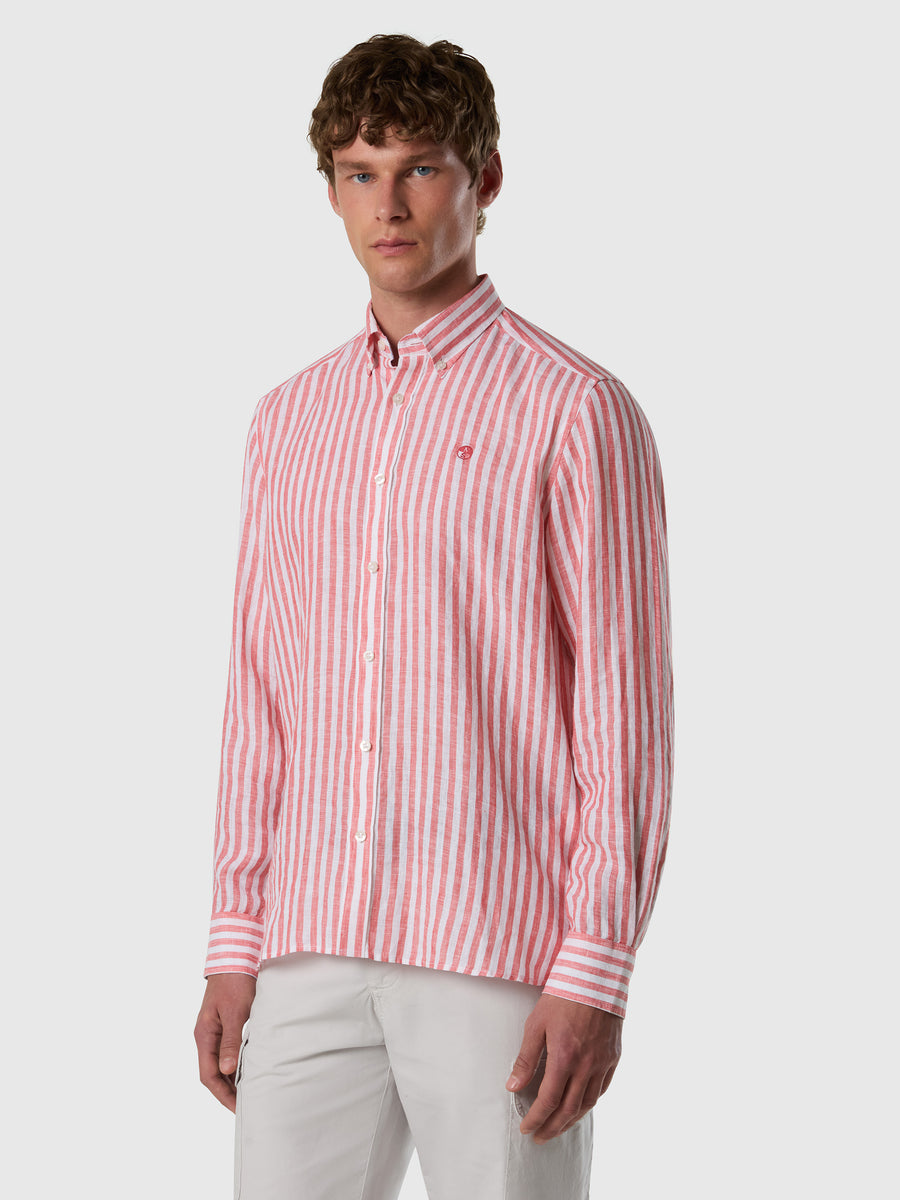 Shirt spread collar long sleeve