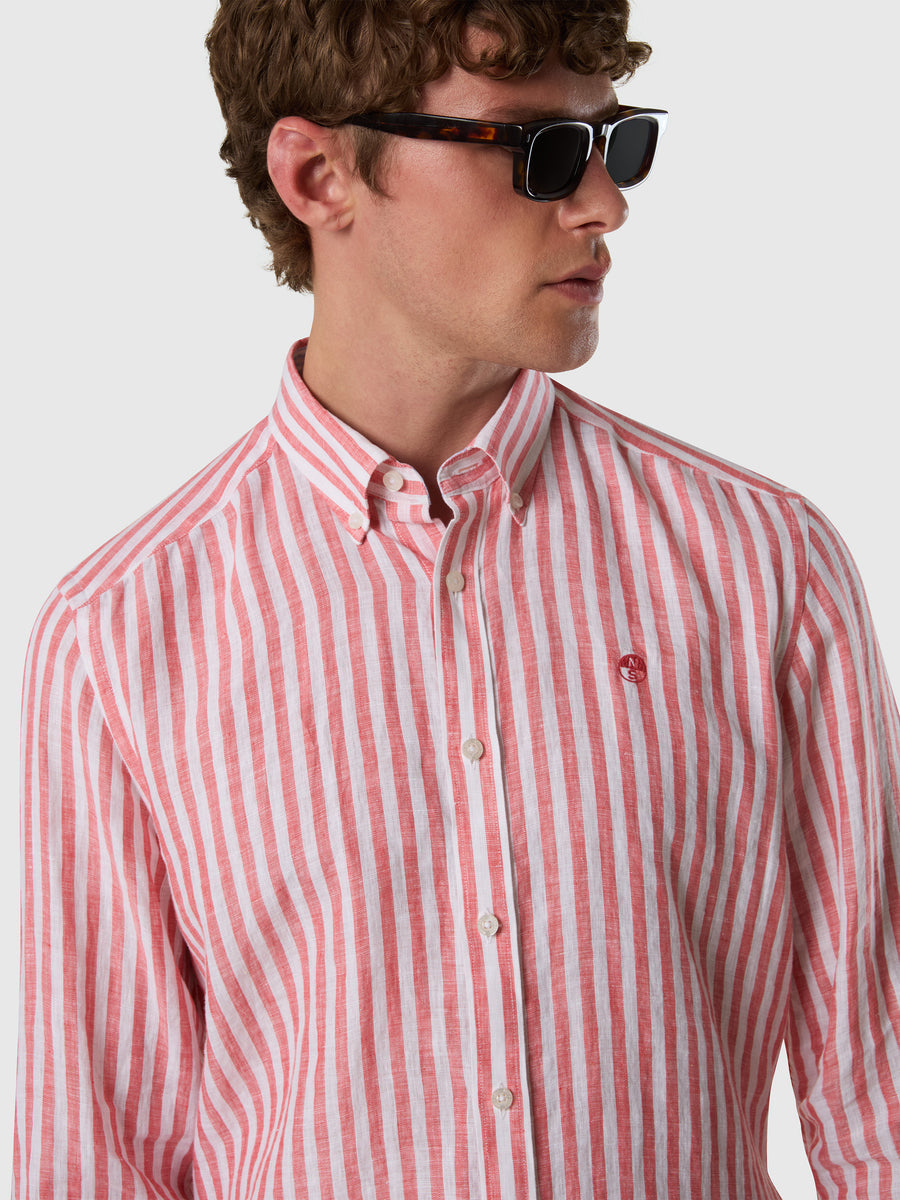 Shirt spread collar long sleeve