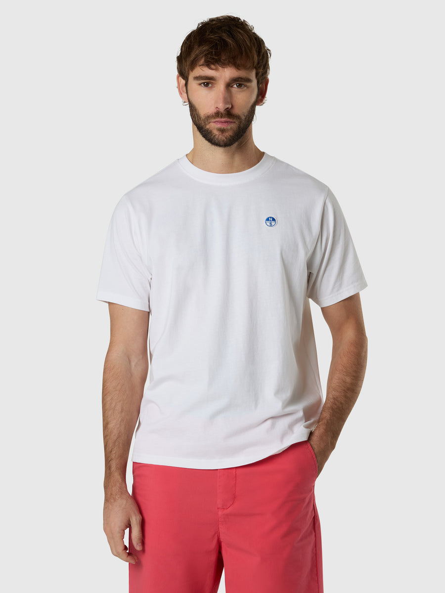 T-shirt con patch logata