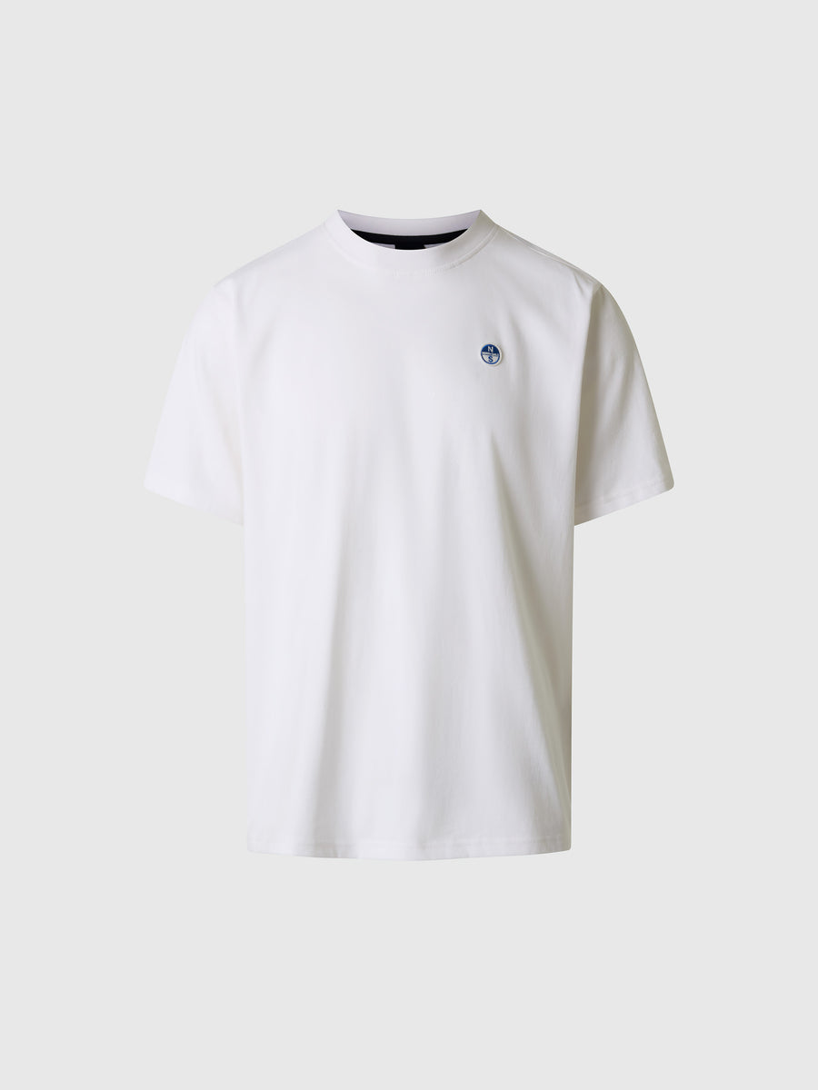 T-shirt con patch logata