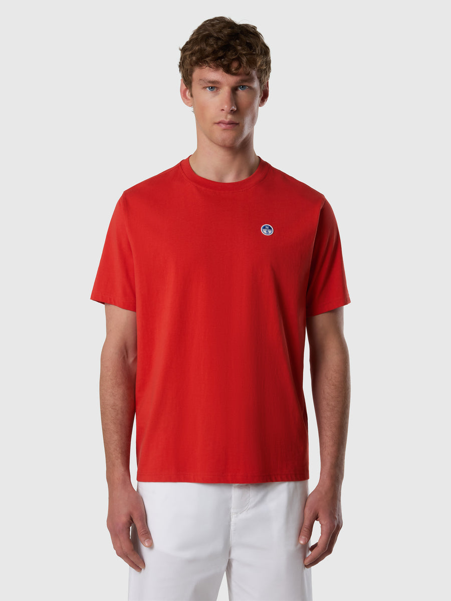 T-shirt con patch logata
