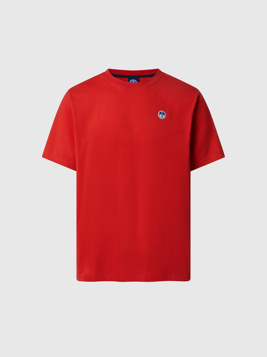 T-shirt con patch logata