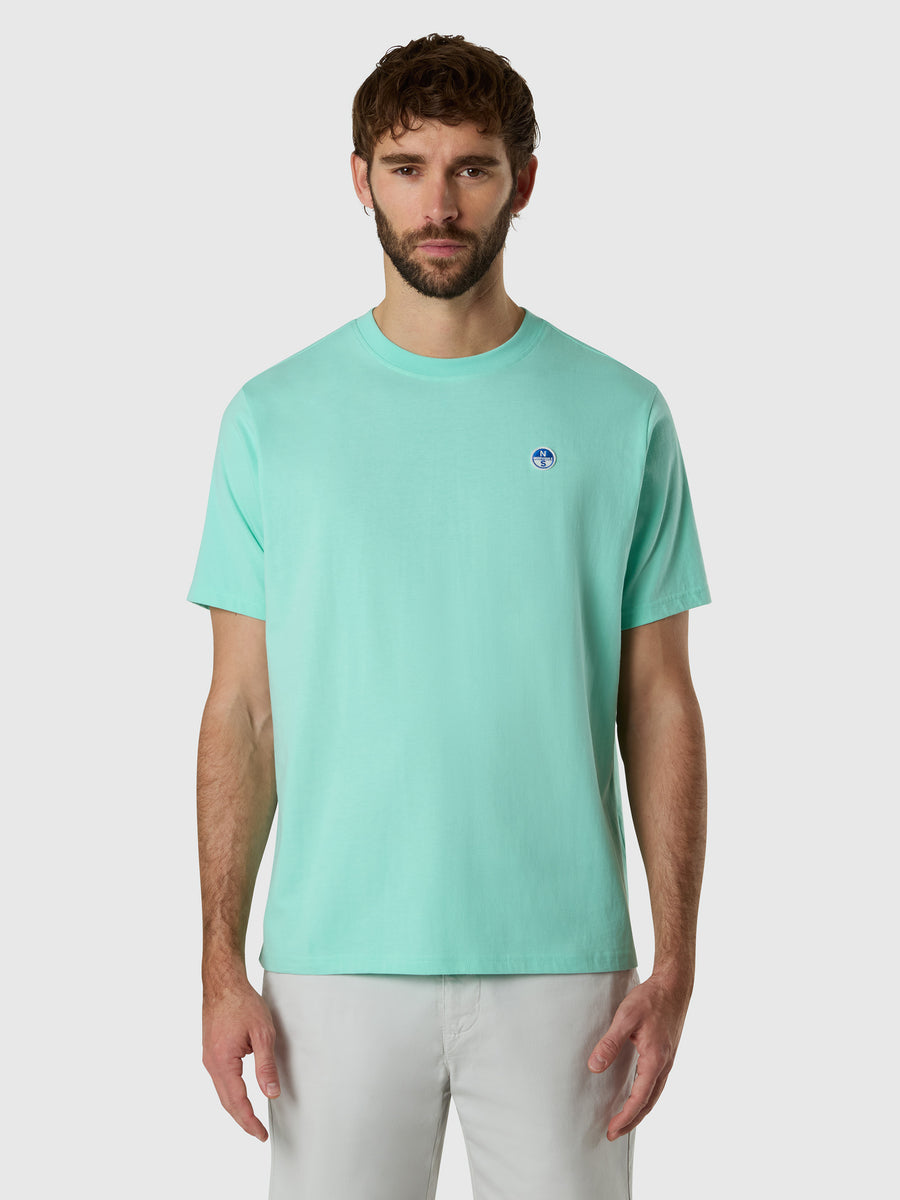 T-shirt con patch logata