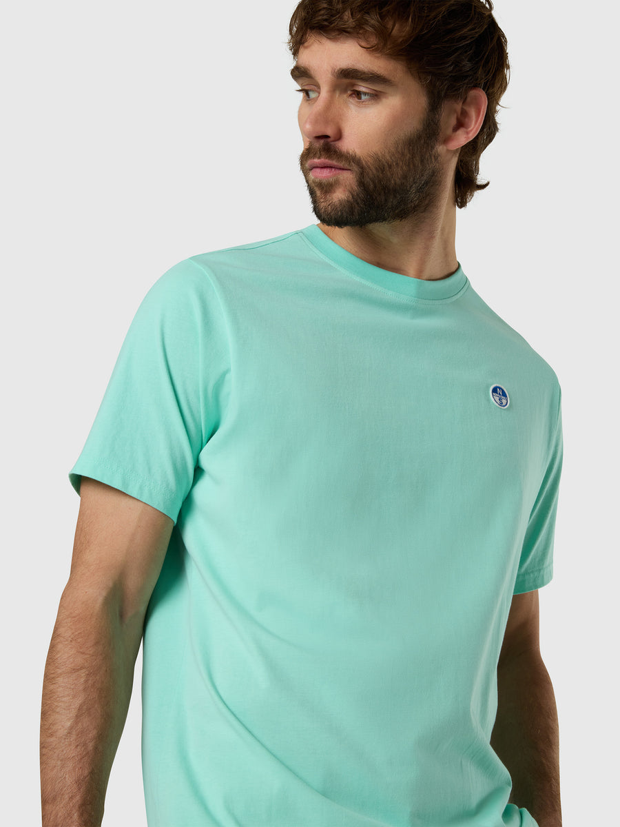 T-shirt con patch logata