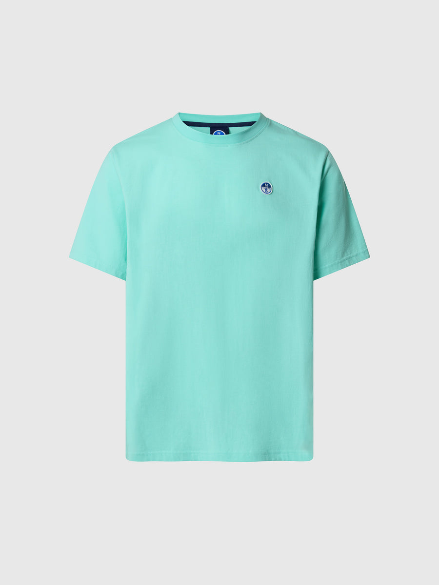 T-shirt con patch logata