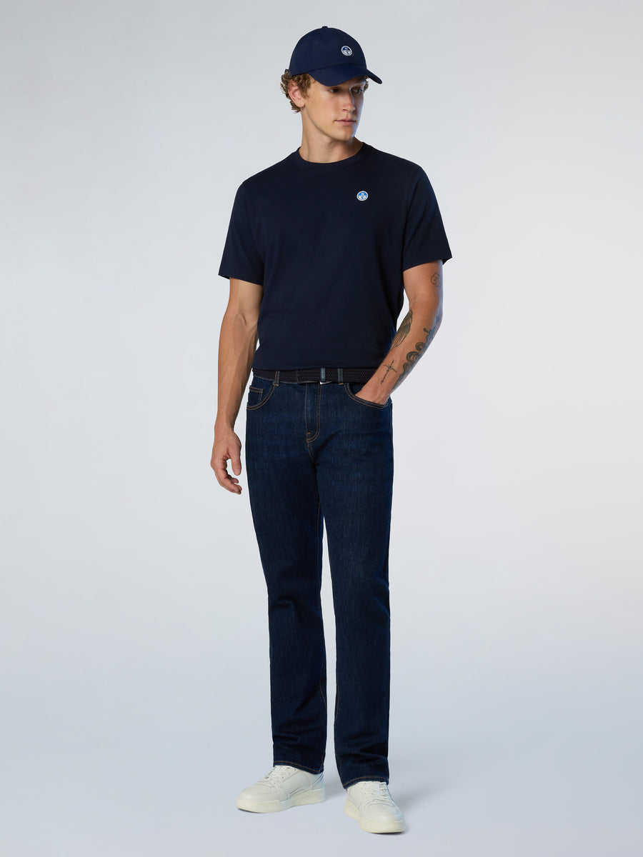 T-shirt con patch logata