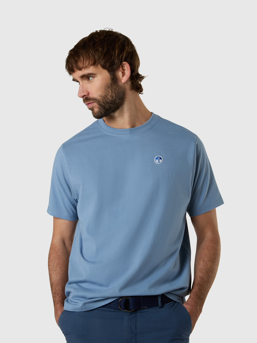 T-shirt con patch logata