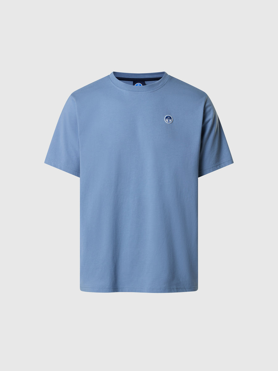 T-shirt con patch logata