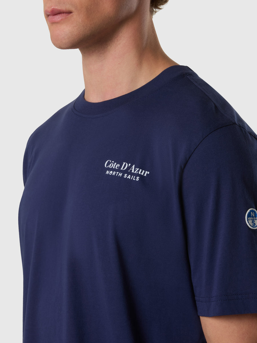 T-shirt con stampa French Riviera