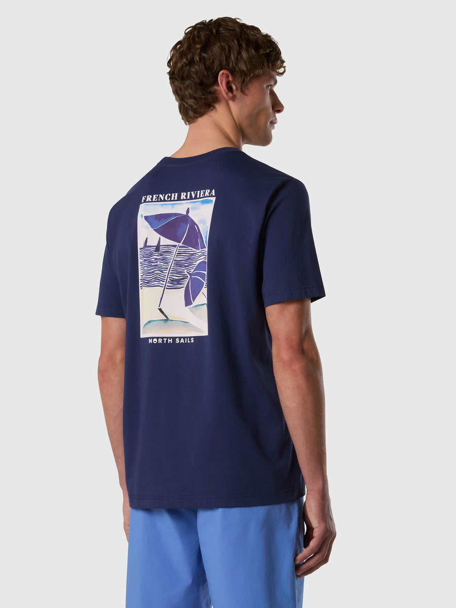T-shirt con stampa French Riviera