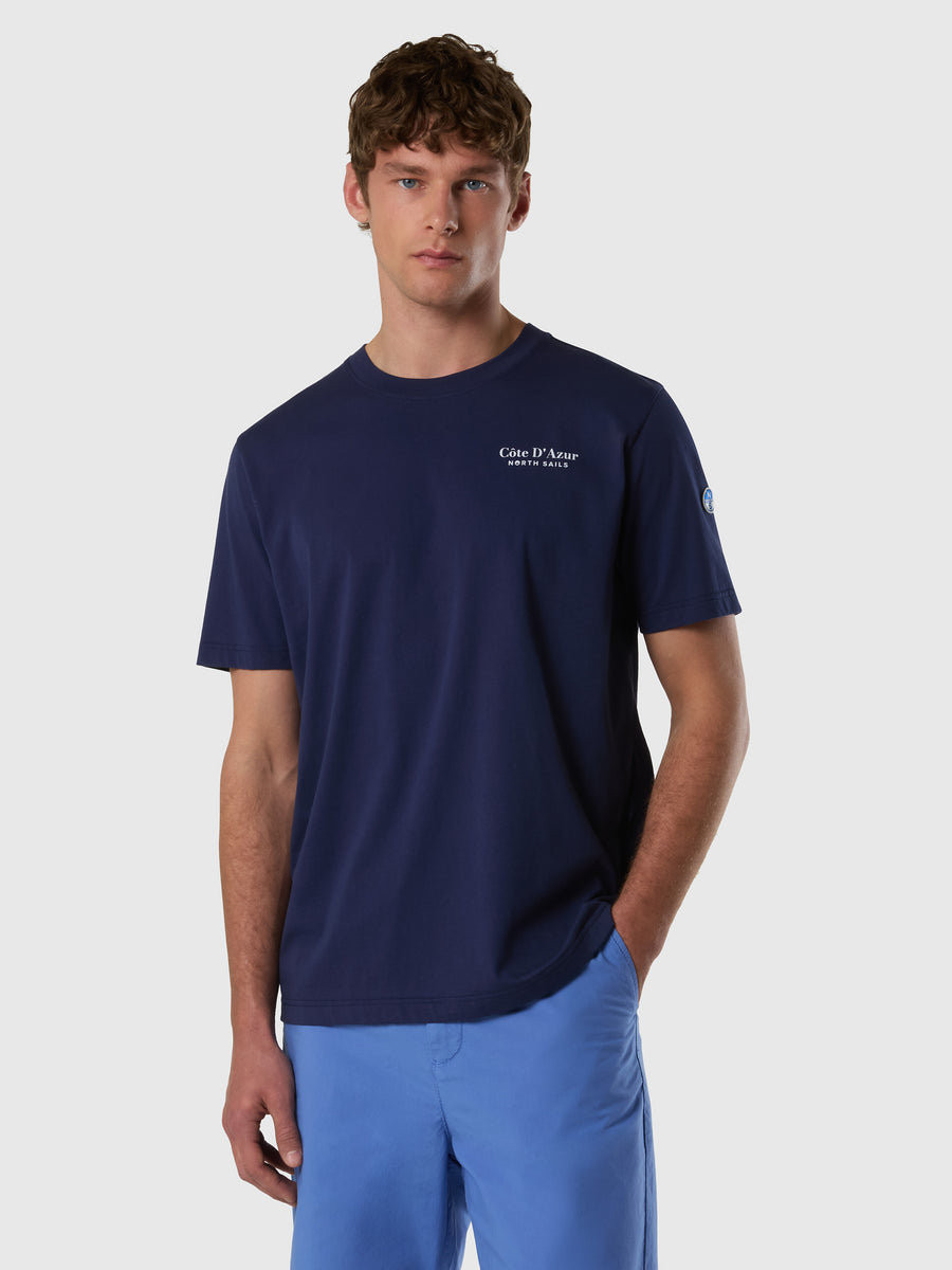 T-shirt con stampa French Riviera