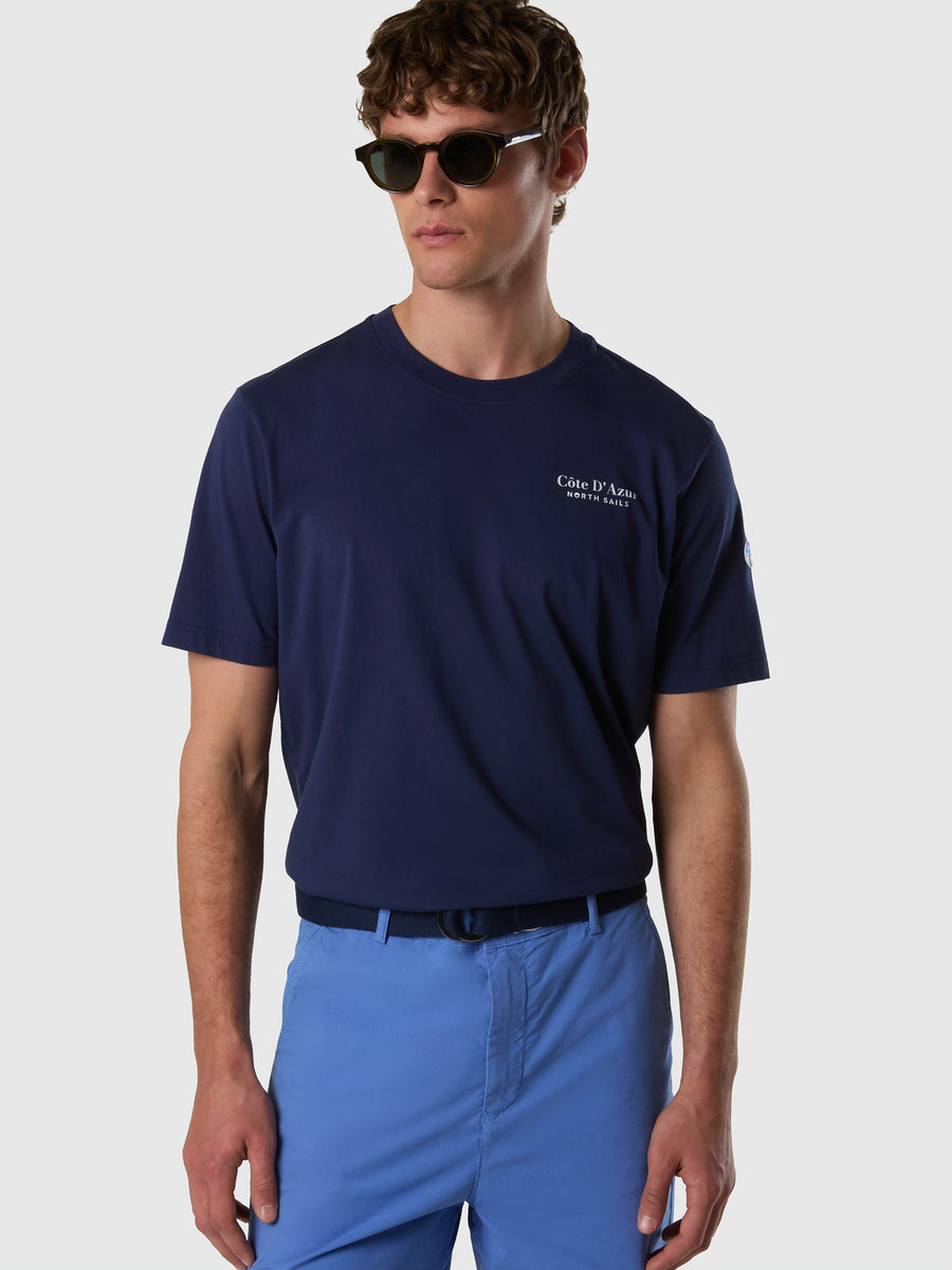 T-shirt con stampa French Riviera