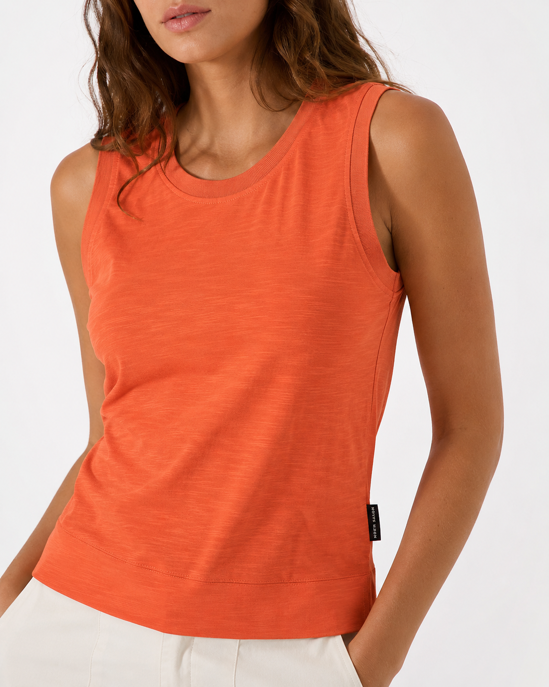 Tank top in jersey fiammato