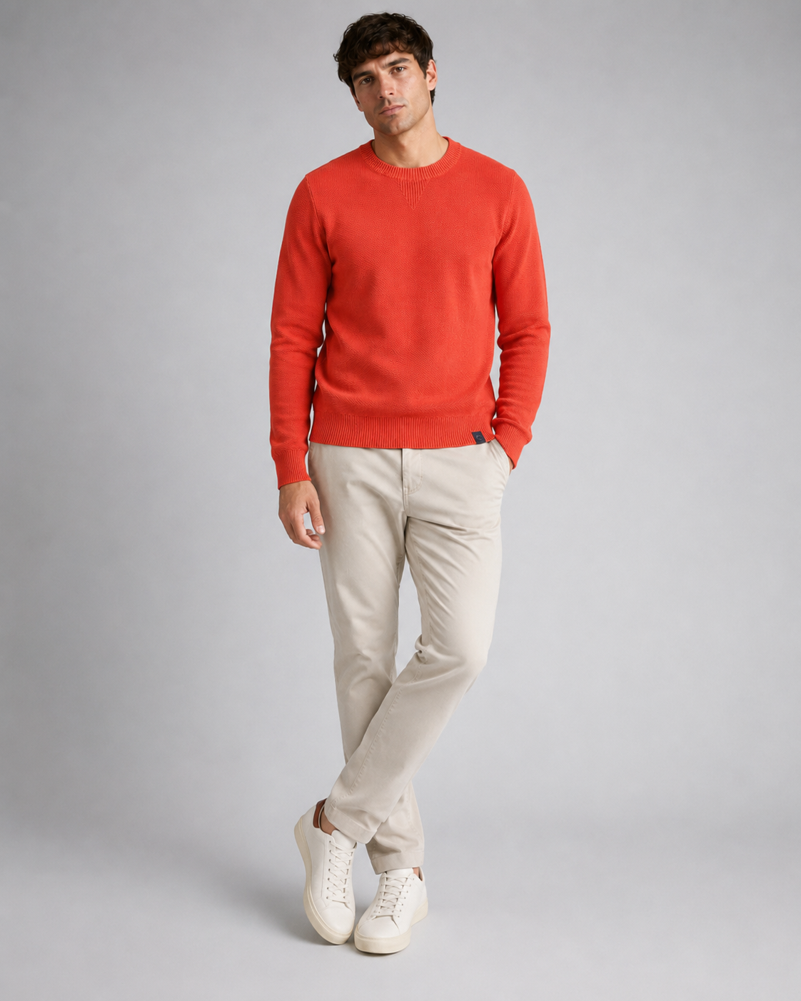Crewneck 12 gg knitwear sweatshirt