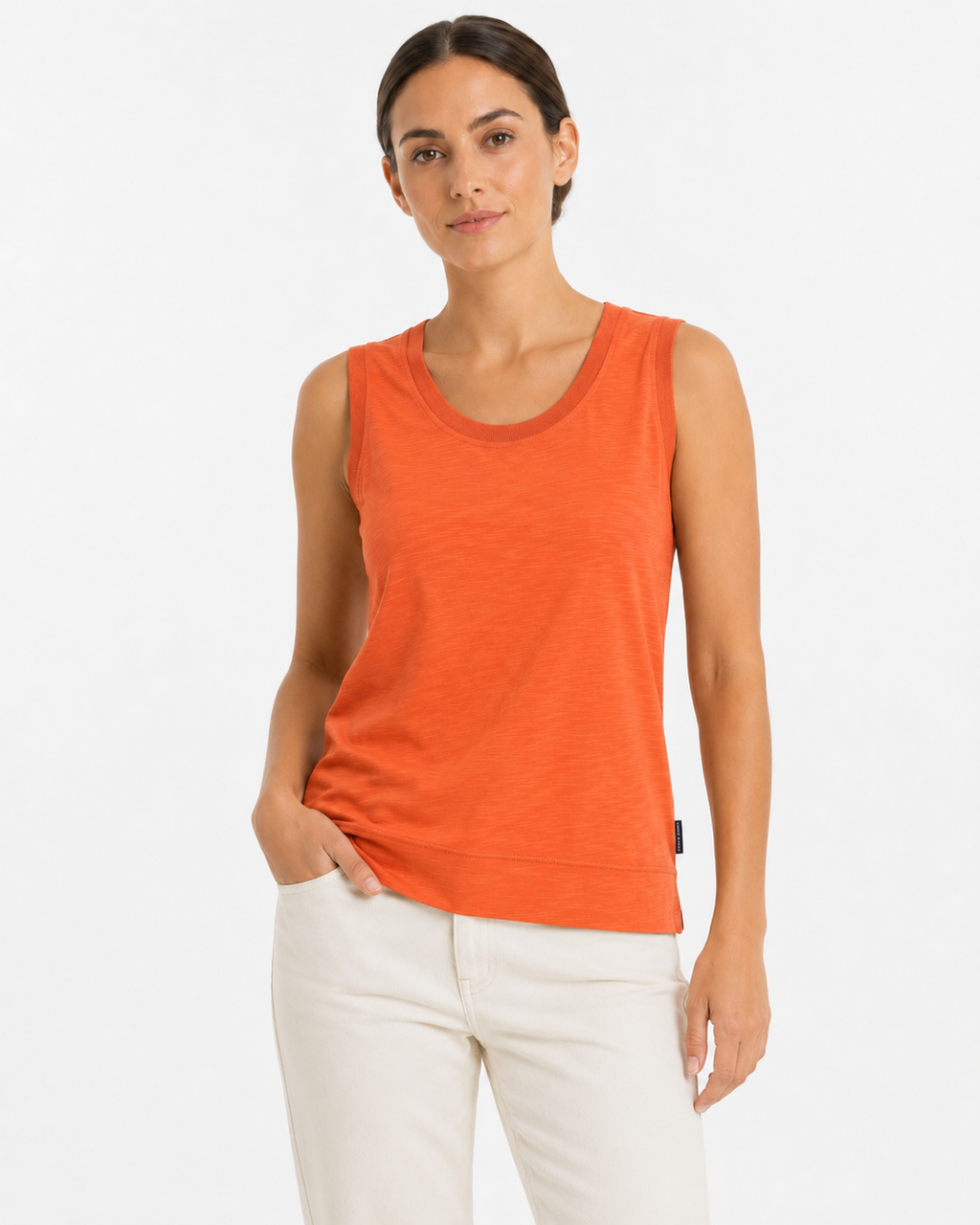 Tank top in jersey fiammato