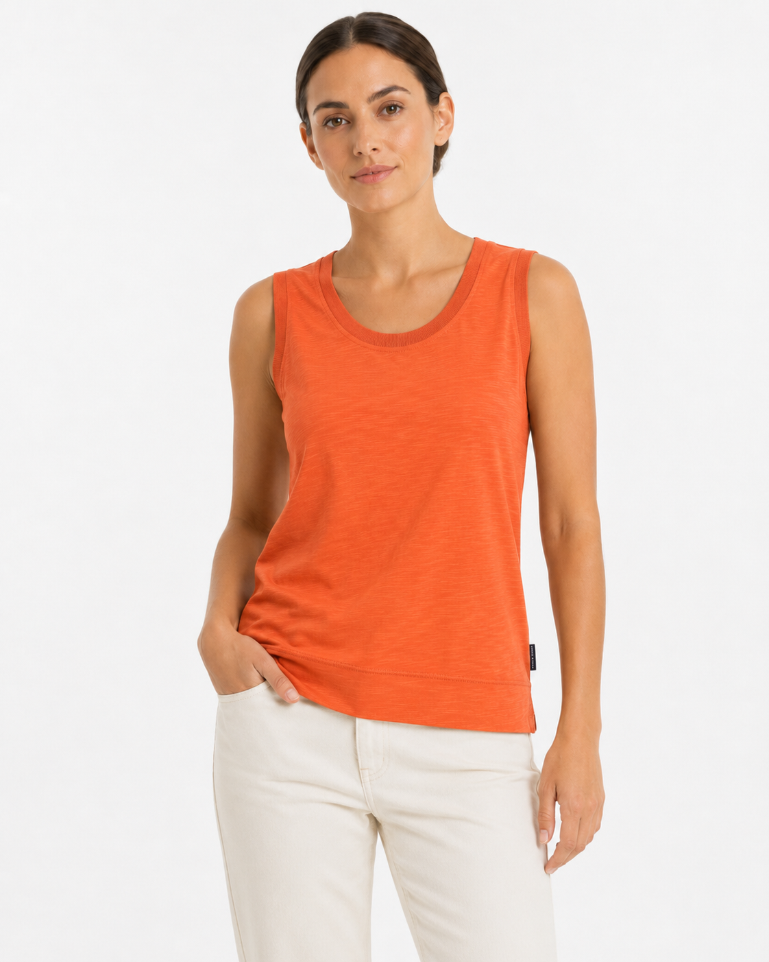 Tank top in jersey fiammato