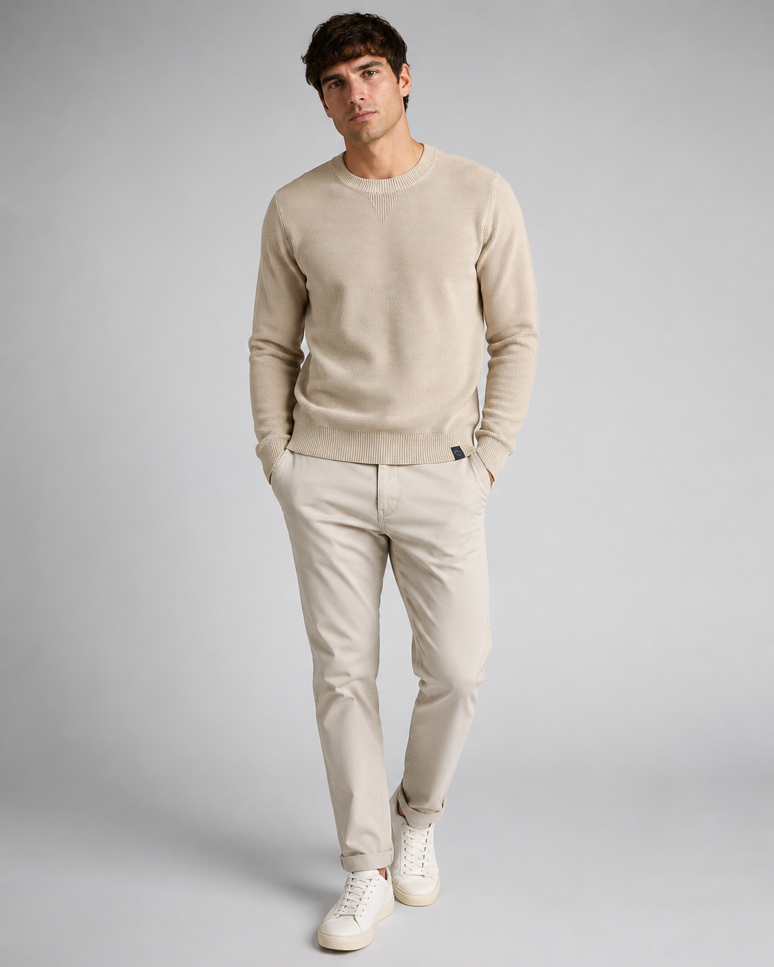 Crewneck 12 gg knitwear sweatshirt