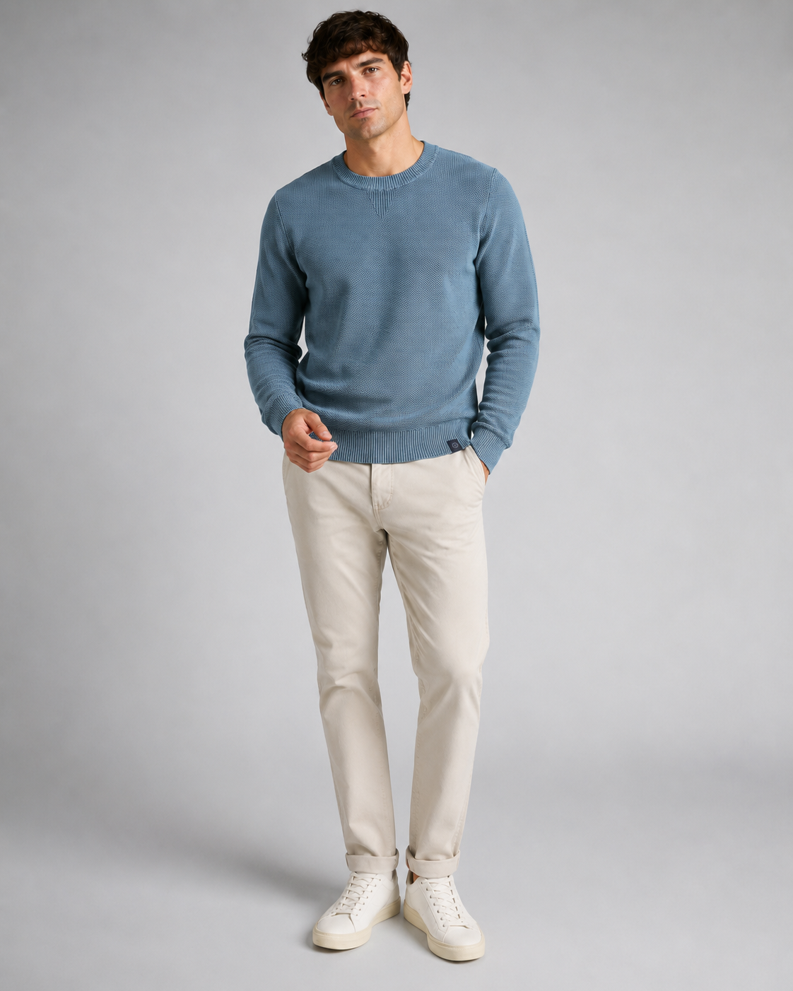 Crewneck 12 gg knitwear sweatshirt
