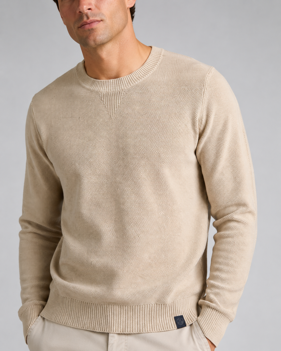Crewneck 12 gg knitwear sweatshirt
