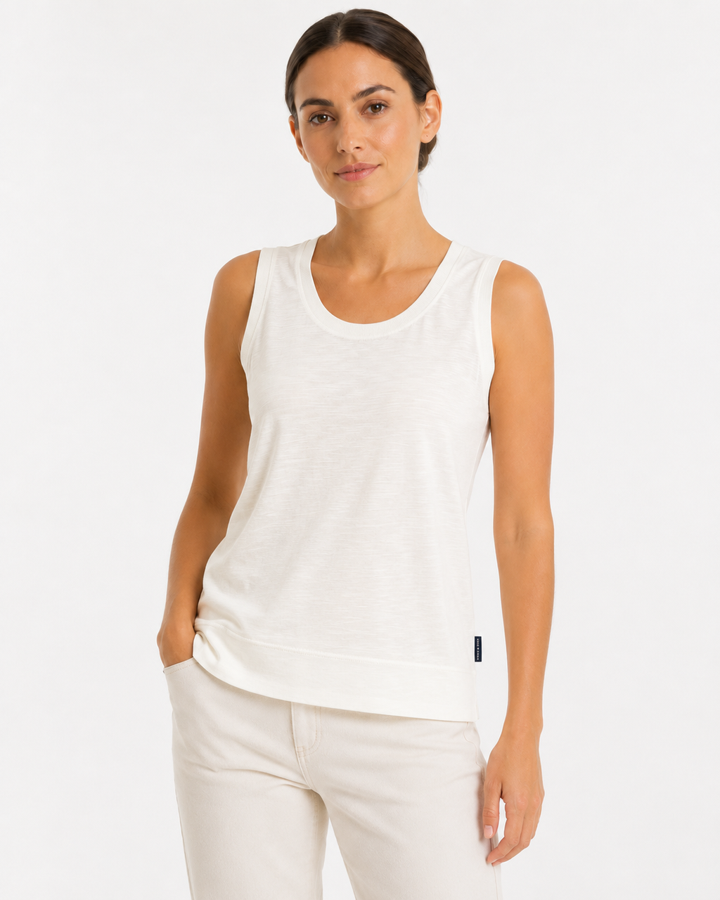 Tank top in jersey fiammato