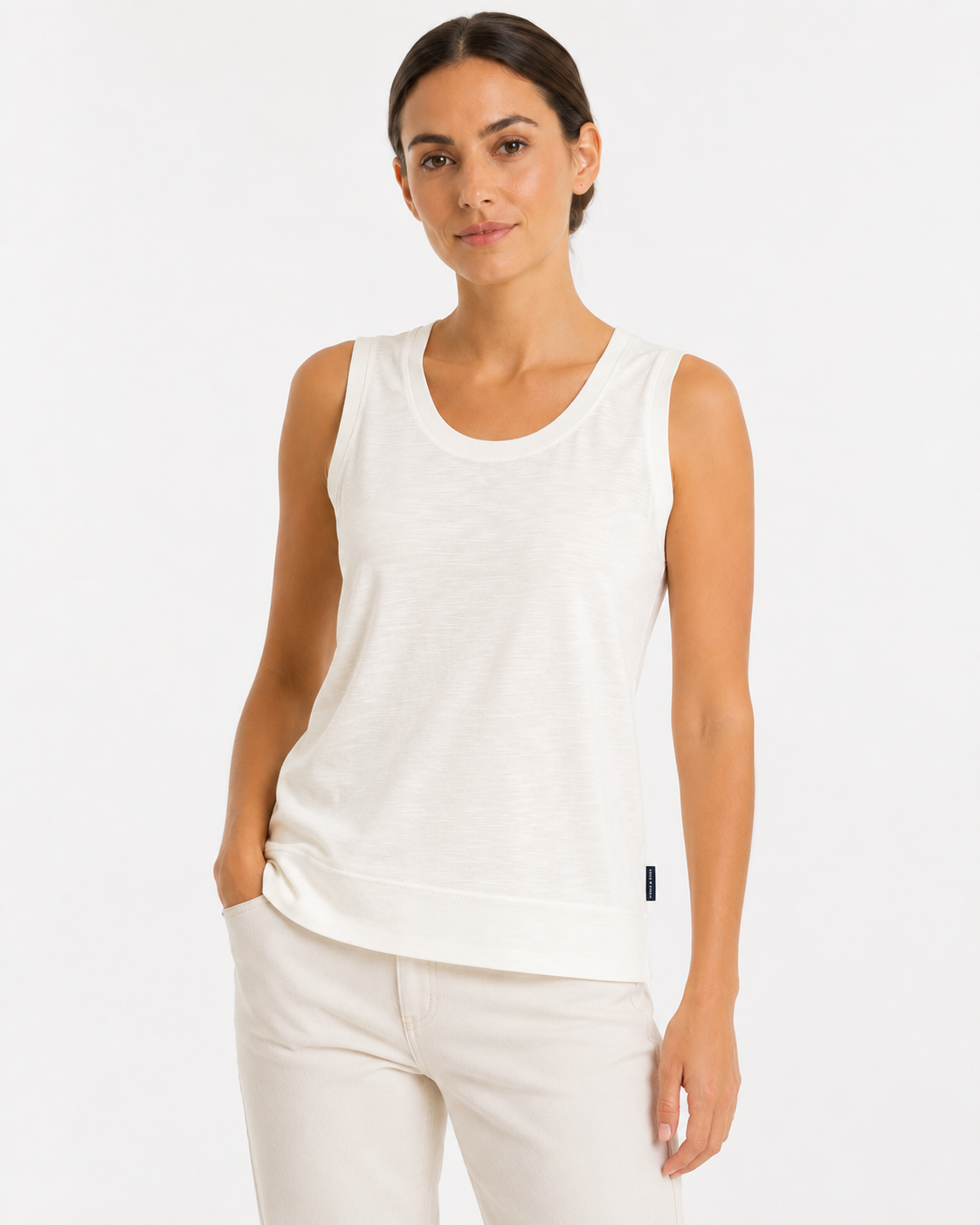 Tank top in jersey fiammato